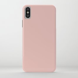 Solid Color Rose Gold Pink iPhone Case