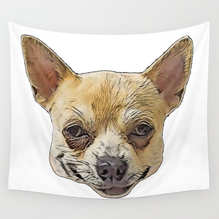 Dog Chihuahua Meme toy smallest breed Mexican state Wall Tapestry
