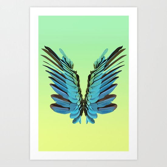 Macaw Wings Art Print