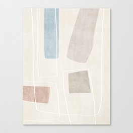 Neutral Minimalist Abstract Artwork Canvas Print