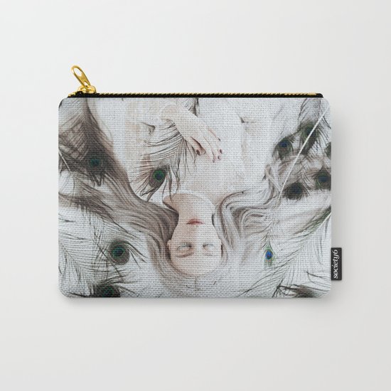 White peacock Carry-All Pouch
