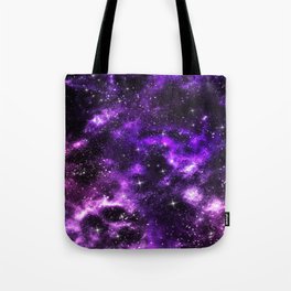 Colorful Universe Nebula Galaxy And Stars Tote Bag