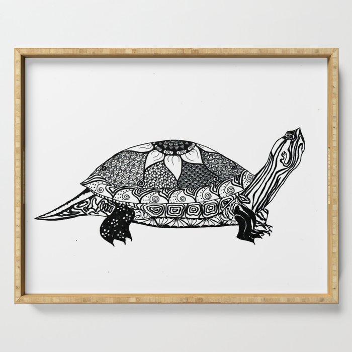Turtle (red-eared slider) Serving Tray