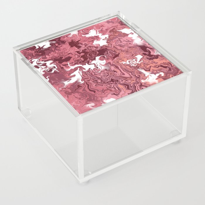 pinkish pattern Acrylic Box