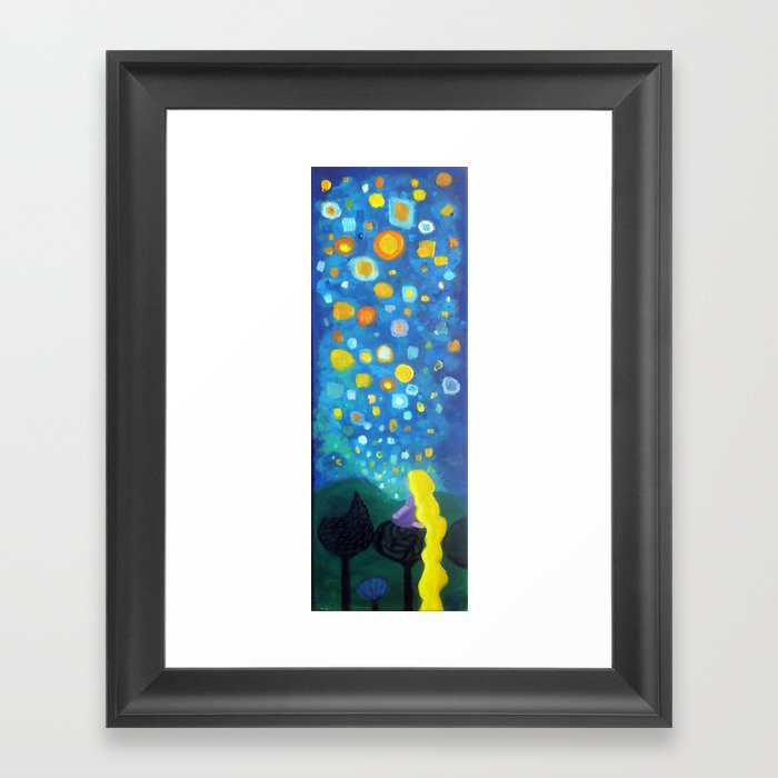 Looking From a window Framed Art Print