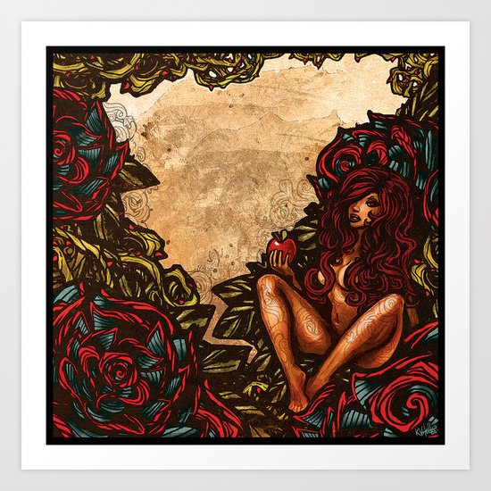 Del the Funky Homosapien & Parallel Thought - Attractive Sin front cover art Art Print