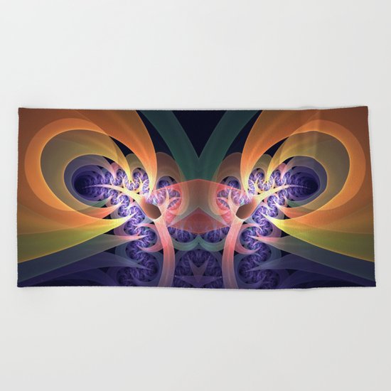 Highway to the sun Beach Towel
