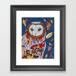 Owl Aura Framed Art Print