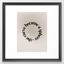 The Curve Framed Art Print