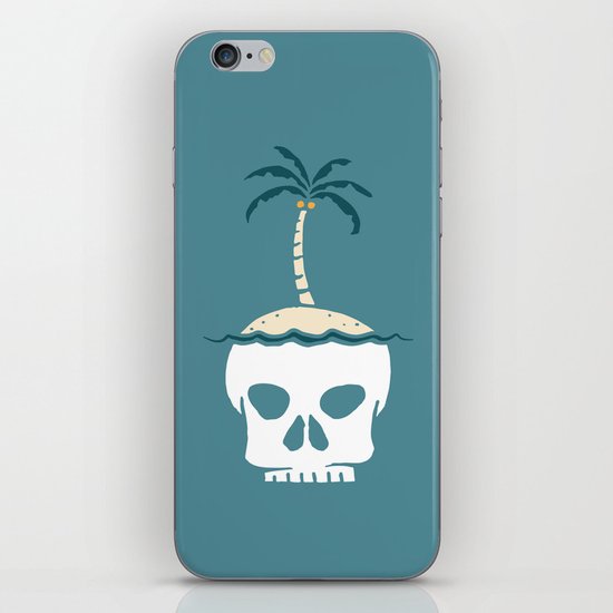 Skull Island – Blue iPhone Skin
