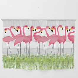 Cuban Pink Flamingos Wall Hanging