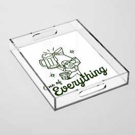 One Of Everything: Funny Alcohol & Cocktail Design Acrylic Tray