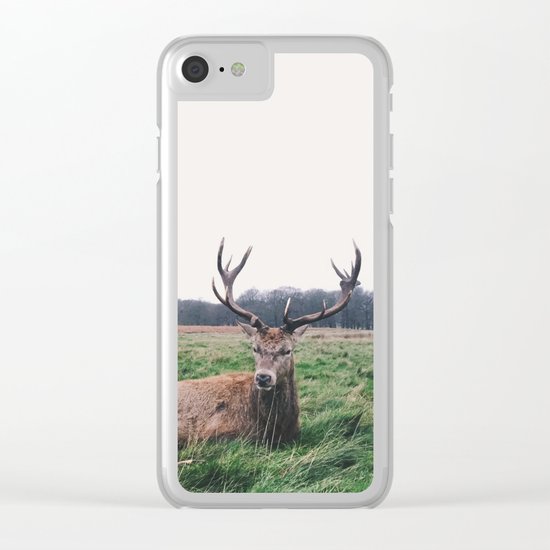 Deer #landscape Clear iPhone Case