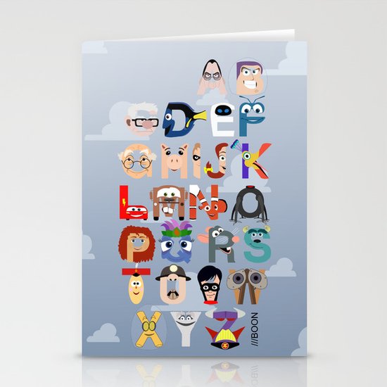 P is for Pixar (Pixar Alphabet) Stationery Cards