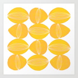 Norge Lemony Lemons Art Print