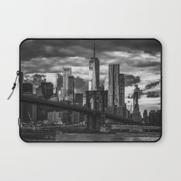 New York City black and white Laptop Sleeve