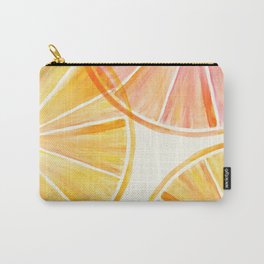 Sunny Citrus Watercolor Illustration Carry-All Pouch
