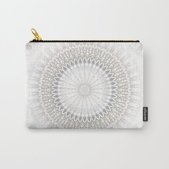 Pastel Gray Mandala 2 Carry-All Pouch