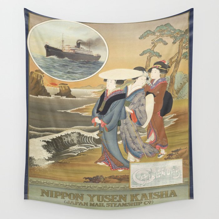 Vintage poster - Nippon Wall Tapestry