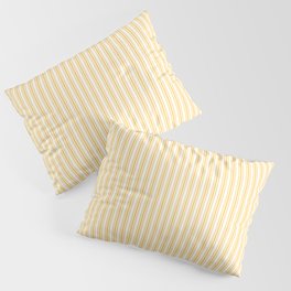 Classic Small Yellow Butter French Mattress Ticking Double Stripes Pillow Sham