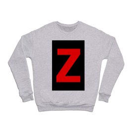 Letter Z (Red & Black) Crewneck Sweatshirt