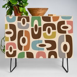 Colorful Mid-Century Modern Cosmic Abstract 383 Credenza