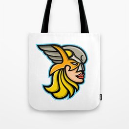 Valkyrie Warrior Mascot Tote Bag