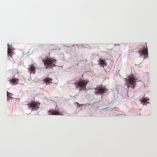 Flower carpet(53). Beach Towel