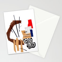 abstract collage Stationery Card