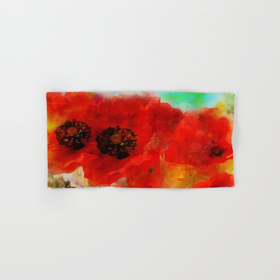 Champ de coquelicots Hand & Bath Towel