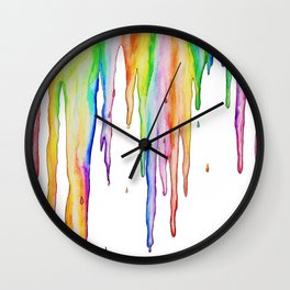 Colorful Icicles Wall Clock