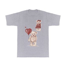 Love is in the air T Shirt | Illustration, Love, Romantic, Bear, Animal, Teddy, Painting, Funny, Comic, Digital 
