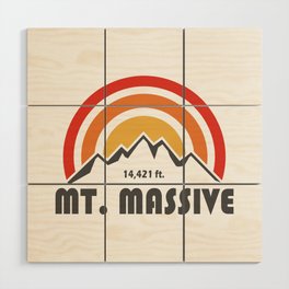 Mt. Massive Colorado Wood Wall Art