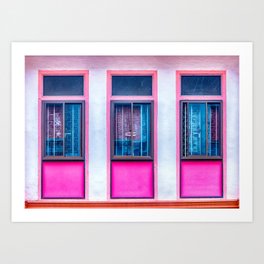 The Singapore Shophouse Art Print