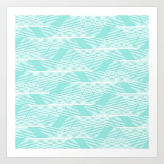 Helix Tiffany Blue Art Print
