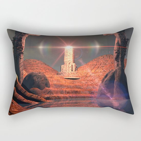 Mystical fantasy world Rectangular Pillow