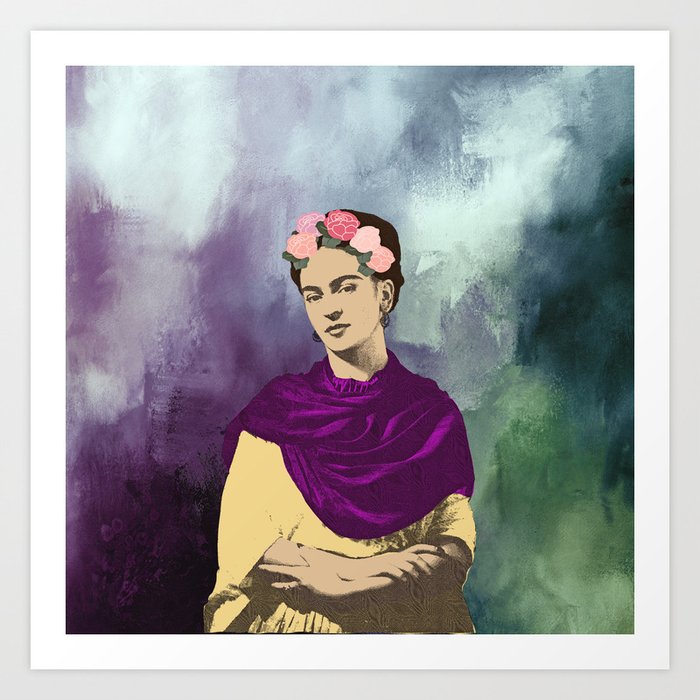 Frida Kahlo Abstract Art Print By Honeydrippdesigns Society6
