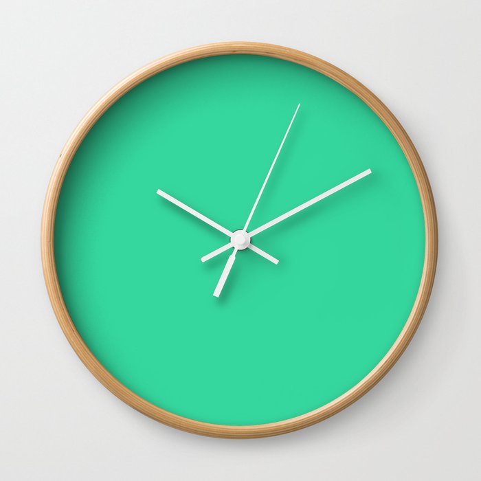 Pretty Emerald Green Wall Clock