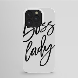 Boss Lady iPhone Case | Typography, Boss, Office, Black And White, Workspace, Ink, Graphicdesign, Digital, Lady 