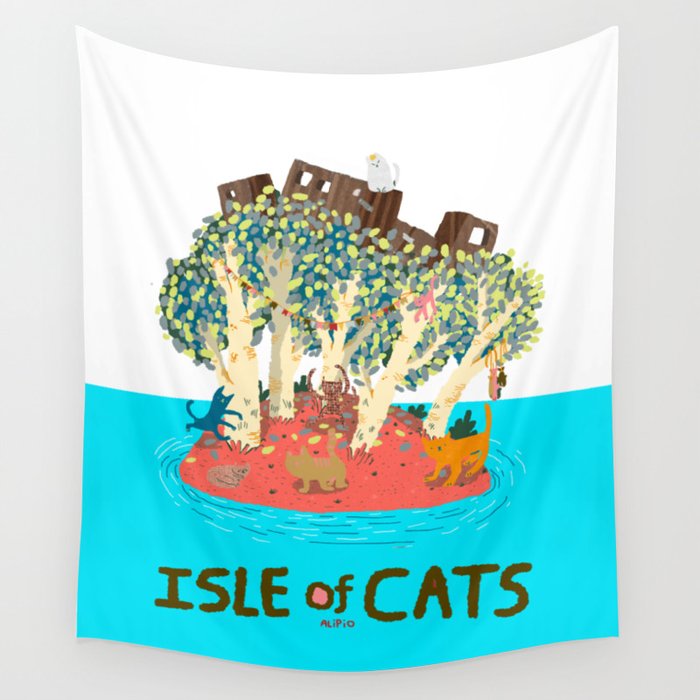 Isle of Cats Wall Tapestry
