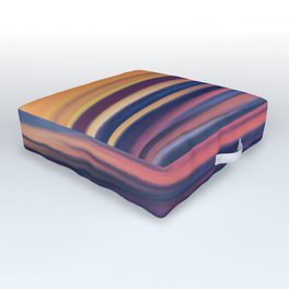 Sunset Over Calm Waters Outdoor Floor Cushion