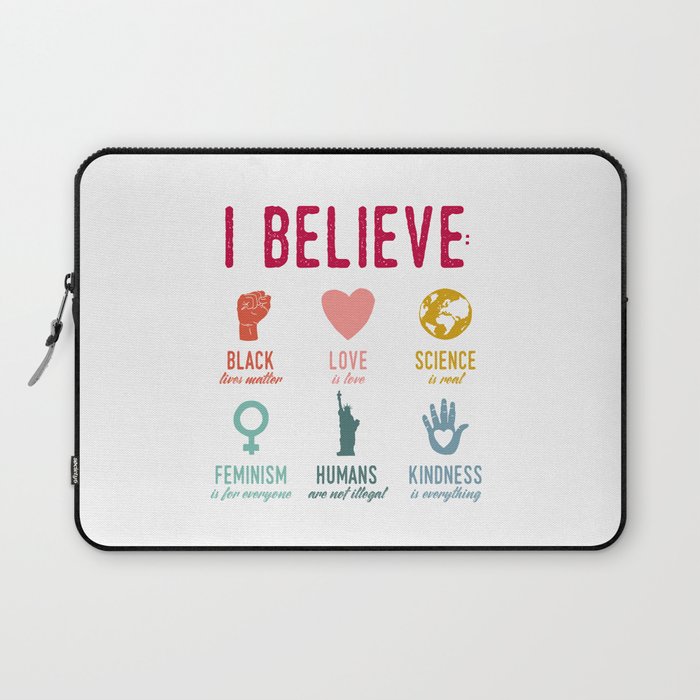 In This House We Believe Laptop Sleeve