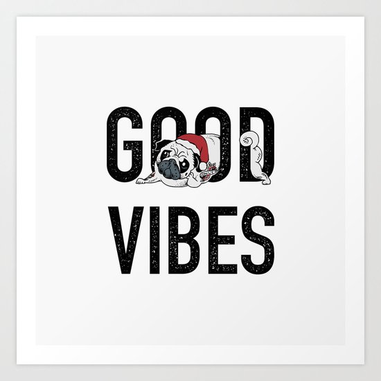 GOOD VIBES Art Print