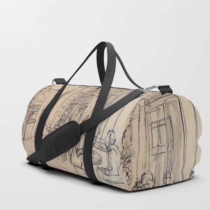 Matcha Line Sketch Duffle Bag