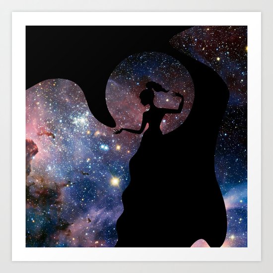 Galaxy From Within Art Print