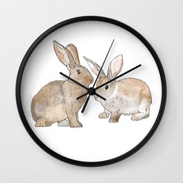 Rabbit Rabbit Wall Clock