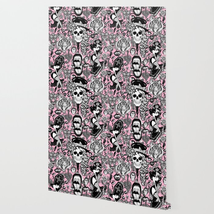 Pink Halloween Wallpaper By Petrabrnardic Society6
