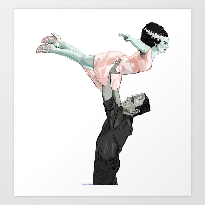 Dirty Dancing Frankenstein Art Print
