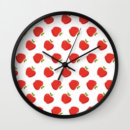 Delious Apple Pattern Wall Clock