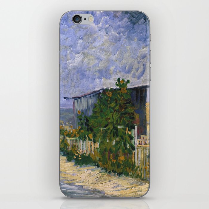 Vincent van Gogh's Shelter on Montmartre (1887) famous painting. iPhone Skin